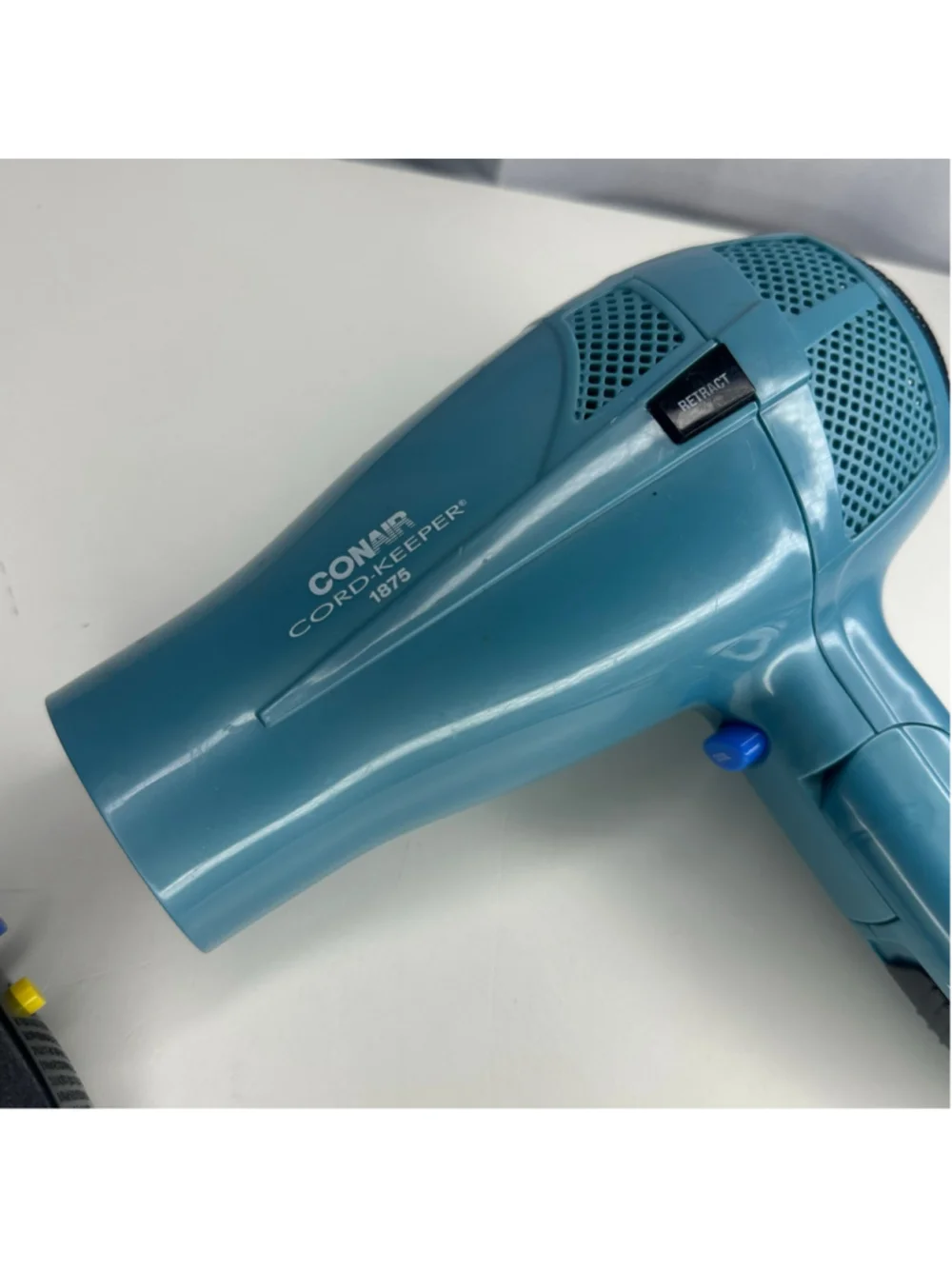 Conair Cord-Keeper 1875W Folding Travel Hair Dryer – Teal Blue (Model 289VH)